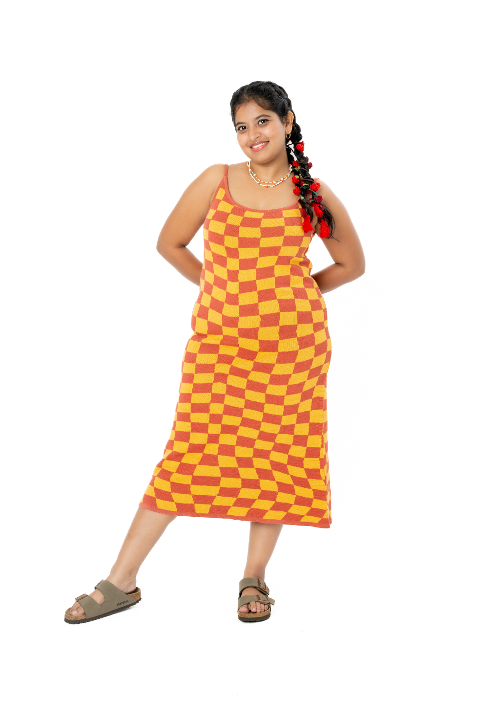 Slip dress - Checkered