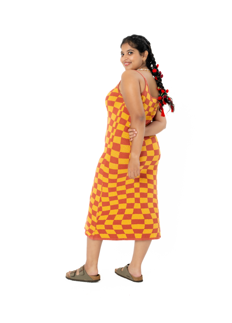 Slip dress - Checkered