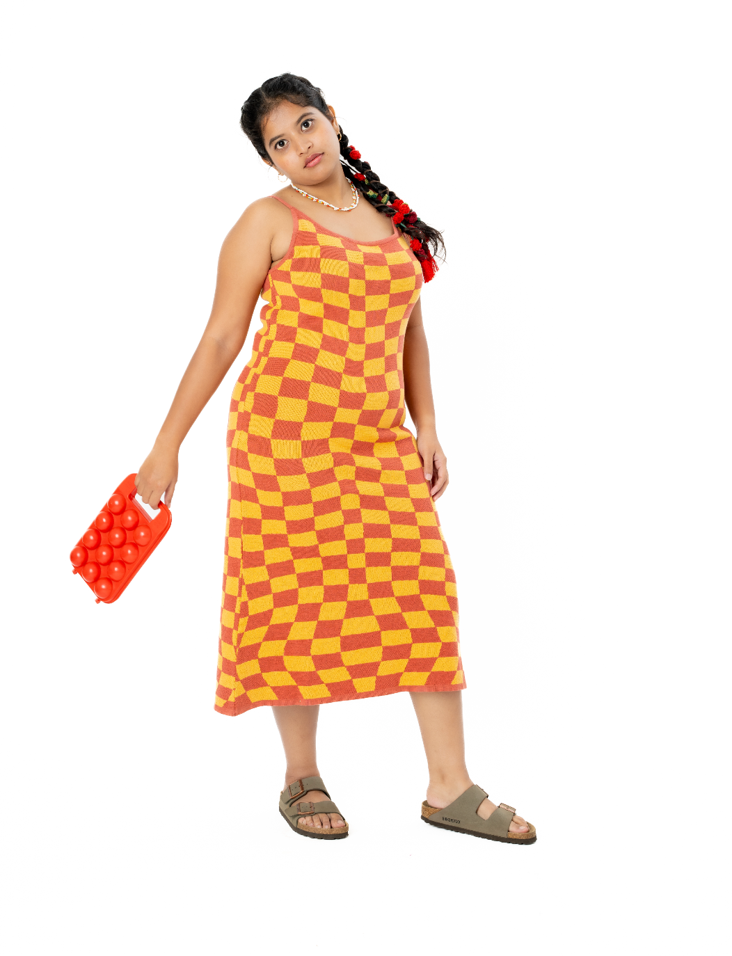 Slip dress - Checkered